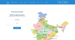 Desktop Screenshot of foreclosureindia.com